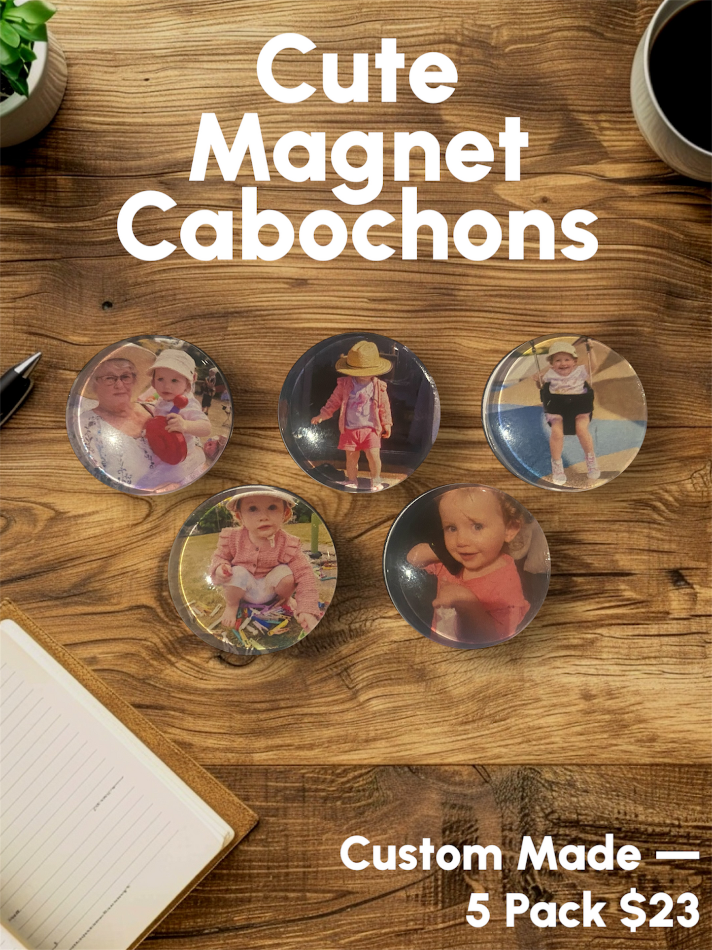 Cabochon Magnets - 5pack
