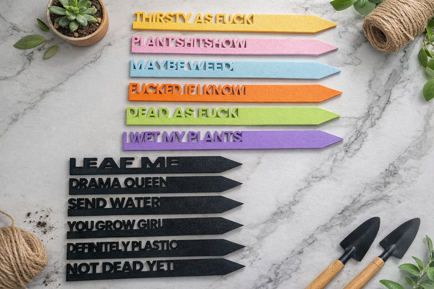 Brutally Honest Plant Markers™ - by The Etchery & Co™