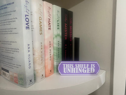 Shelf Sass – Custom Bookshelf Signs
