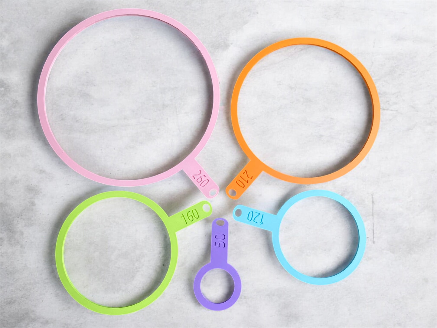 Flower Sizing Hoops Set™ - by The Etchery & Co™