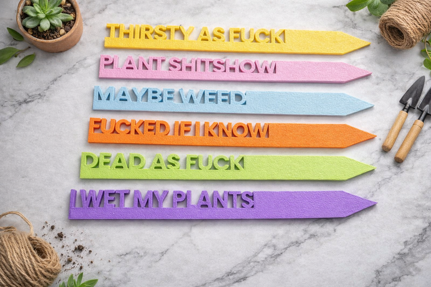 Brutally Honest Plant Markers™ - by The Etchery & Co™